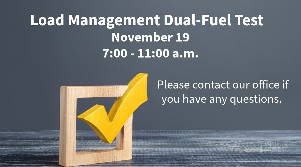 Dual-Fuel Test November 19-7 to 11 a.m.