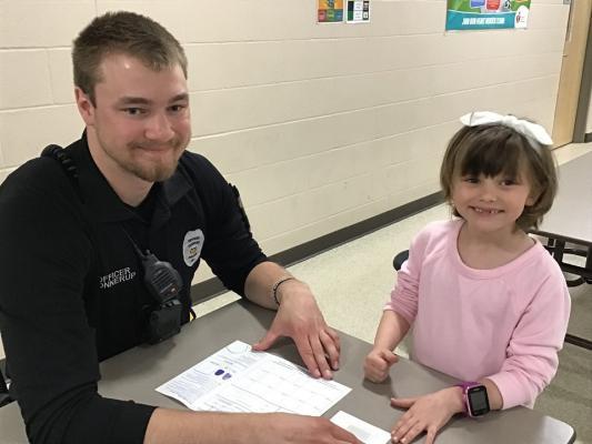 Brandon with student